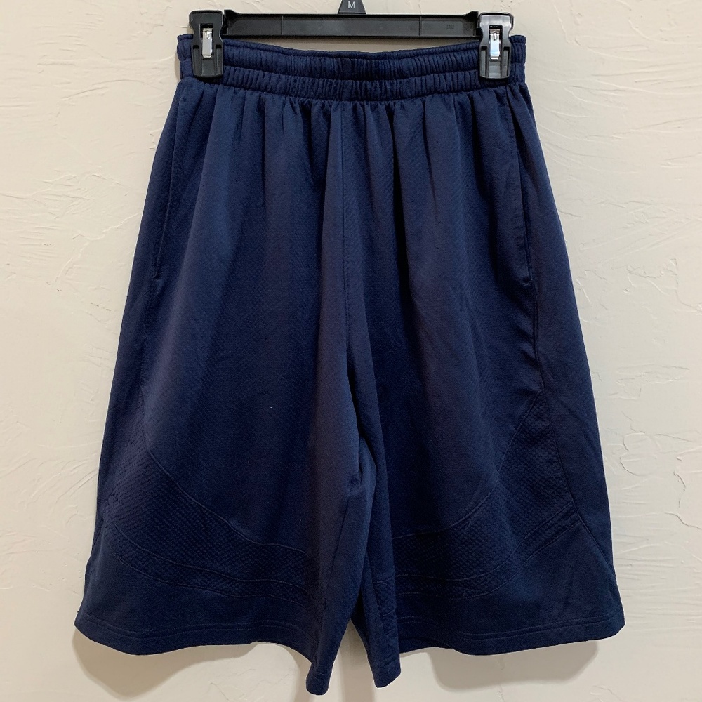 Navy Athletic Shorts, Size Medium